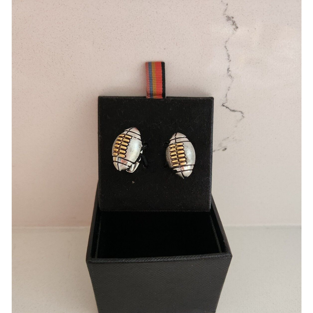 NIB Paul Smith Metal CUFFLINKS Football